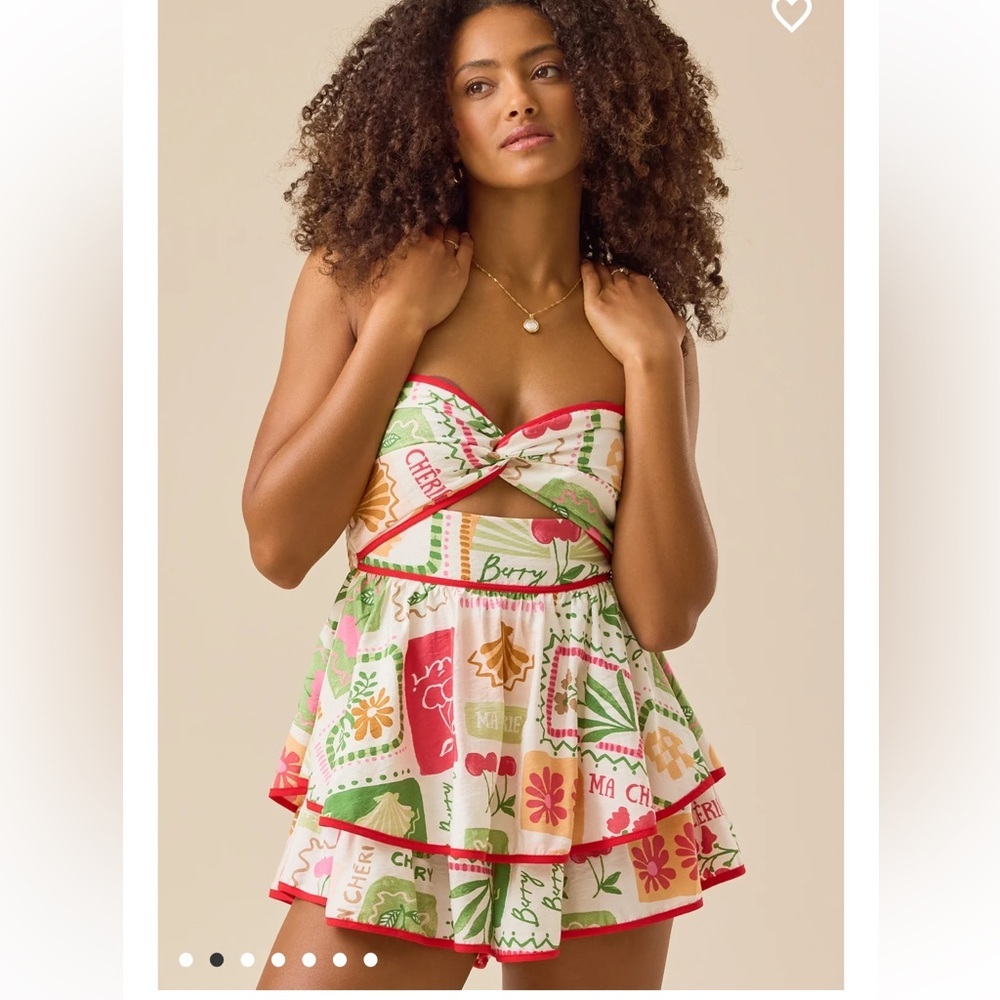 New with tags Altar’d State Alexis Strapless Romper